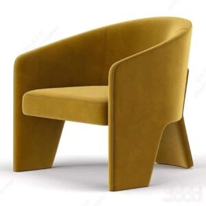 Mtiki-SaMa Mustard Armchair